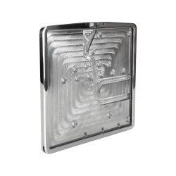 Inside License Plate Base Plate Swedish Size 200x160mm Polished