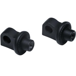 Splined Peg Adapters Black Satin