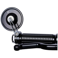 mo.view spy Bar End Mirror Black, Anodized