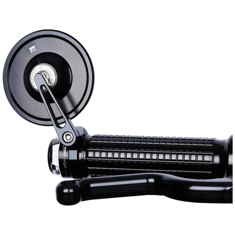 mo.view spy Bar End Mirror Black, Anodized