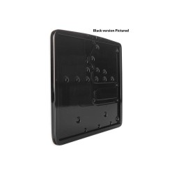 Inside License Plate Base Plate Italian Size 177x177mm Black Satin