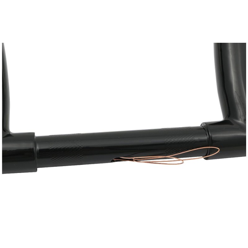 12 Bonanza Fat Handlebar Black Powder Coated 1 1/4" Throttle By Wire