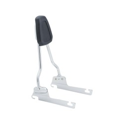 Simple Passenger Backrest 06-17 Dyna Chrome