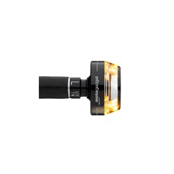 mo.blaze disc LED Bar End Turn Signal Right Side Black Anodized Clear LED