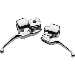 96-up Smooth Contour Hand Control Kit Without switches Chrome 5/8" Cable Clutch Single Disc