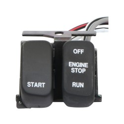 96-up Ergonomic Replacement Engine Start and Stop Switch Engine/Stop/Start Switch Black