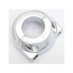 Custom Throttle Clamp Tapered Style Chrome 1" Dual Cable
