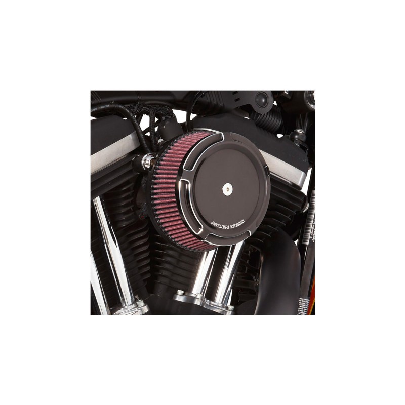 Beveled Big Sucker Stage 1 Air Cleaner Cover Black Anodized