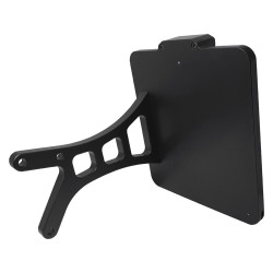 Side Mount License Plate Kit Swiss specification 180x140mm Black Anodized