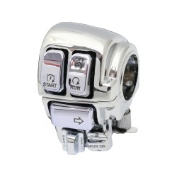 96-up Backlit Hand Control Switch and Housing Kit With Audio and Cruise Control Chrome