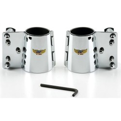 Heavy Duty Windshield Mount Kit Straight forks Chrome