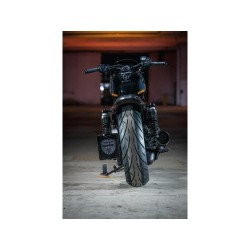 Medium Seitlicher Kennzeichenhalter Black Satin