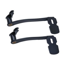 Kuryakyn, Extended Brake Pedals, For Models Without Fairing Lowers, Black Extended Brake Pedal