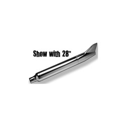 FL-Style Fishtail Muffler 33" Long Show Chrome