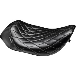 Bare Bones Solo Seat Diamond Stitch Black Vinyl