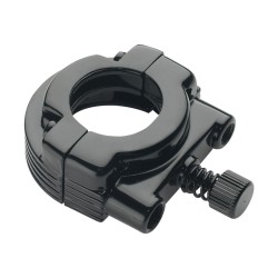 Throttle Clamp Set Black 1" Dual Cable