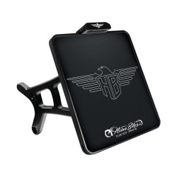 Side Mount License Plate Kit Italy specification 177x177mm Black Anodized