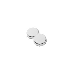 Deluxe Scalloped Gas Cap Left side cap only (Non-vented) Chrome