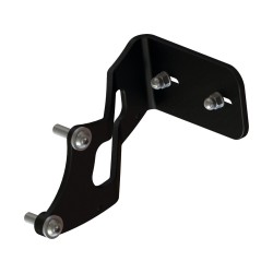 Medium Seitlicher Kennzeichenhalter Black Satin