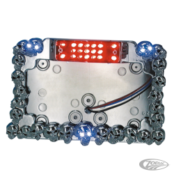 SUPPORT DE PLAQUE SKULL MANIAC AVEC FEU LED