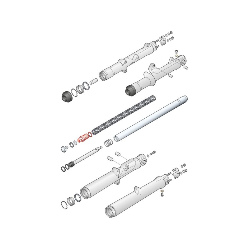 Fork Tube Plug Big Twin Front Fork Parts OEM 45776-49
