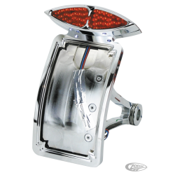 PLAQUE LATERALE OU DE GARDE BOUE AVEC FEU ARRIERE CYCLOPS LED