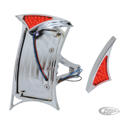 PLAQUE LATERALE AVEC FEU ARRIERE LED GOTHIQUE