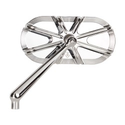 10-Gauge Forged Billet Mirror Chrome Right