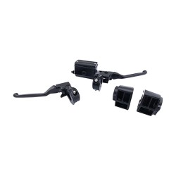 82-95 Early Style Handle Bar Control Kit Black 5/8" Single Disc