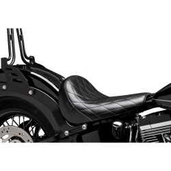 Bare Bones Solo Seat Diamond Stitch Black Vinyl