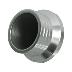 Straight Endcap E3 POL. Staight Billet End Caps Polished 70 mm