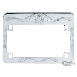 CADRE DE PLAQUE D'IMMATRICULATION DE LUXE CHROME