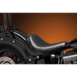 Bare Bones Solo Seat Pleated Stitch Black Vinyl