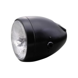 Vintage 5 3/4" Scheinwerfer Black Powder Coated H4