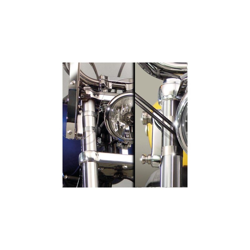 Hardware Kit for FX Wide Glide Windshield Mount Kit Chrome