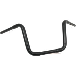 11 Standard Ape Hanger Handlebar Black Powder Coated 1 1/4" Throttle By Wire