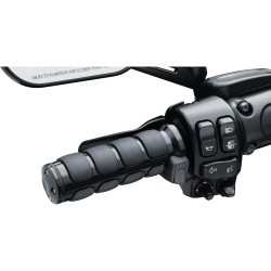 ISO Heated Grips Black 1" Gloss Dual Cable