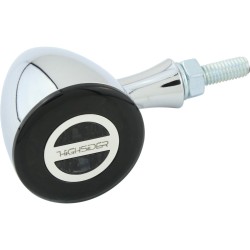 Rocket Bullet LED Turn Signal Chrome Smoke LED