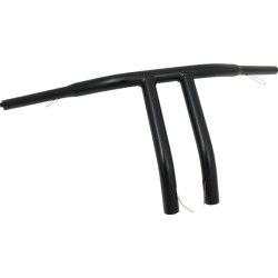 12 T-Bar Handlebar Black Powder Coated 1 1/4" Throttle By Wire