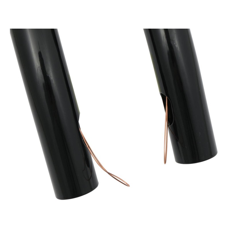 12 T-Bar Handlebar Black Powder Coated 1 1/4" Throttle By Wire