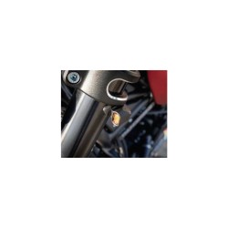 Quick-Stripe Turn Signal Set 54mm Black Powder Coated Tinted LED