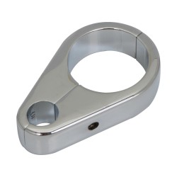 Cable Clamp For clutch cable and 1 1/8" diameter tubing Chrome
