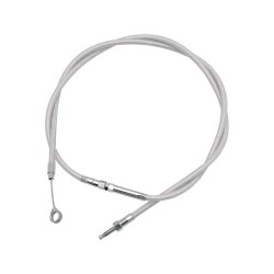 Armor Coated Coil Wound (CW) Clutch Cable +3" Stainless Steel Clear Coated 66,7"