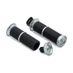 Riot Grips Silver 7/8" Throttle By Wire