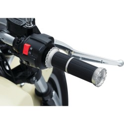 Riot Grips Silver 7/8" Throttle By Wire