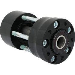 Rear Wheel Hub Black ABS Dual Flange