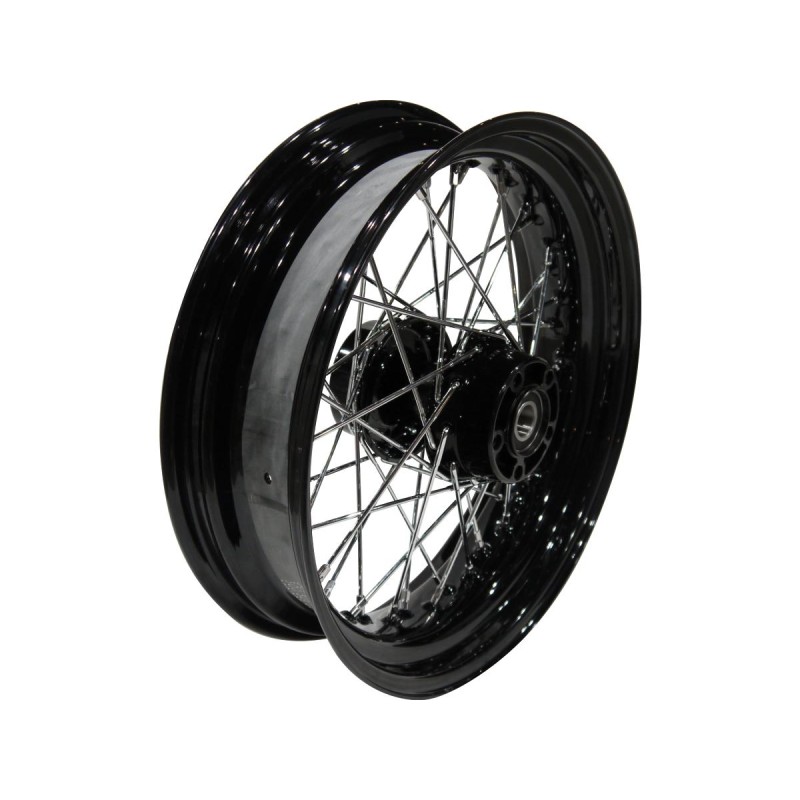 OEM Style 40-Spoke Wheels Black 16" 3,00" Rear