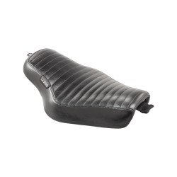 Streaker Pleated Stitch Seat Black Vinyl