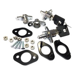 Universal Saddlebag Lock Kit Chrome