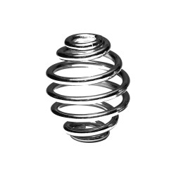 Barrel Seat Spring Chrome 3"